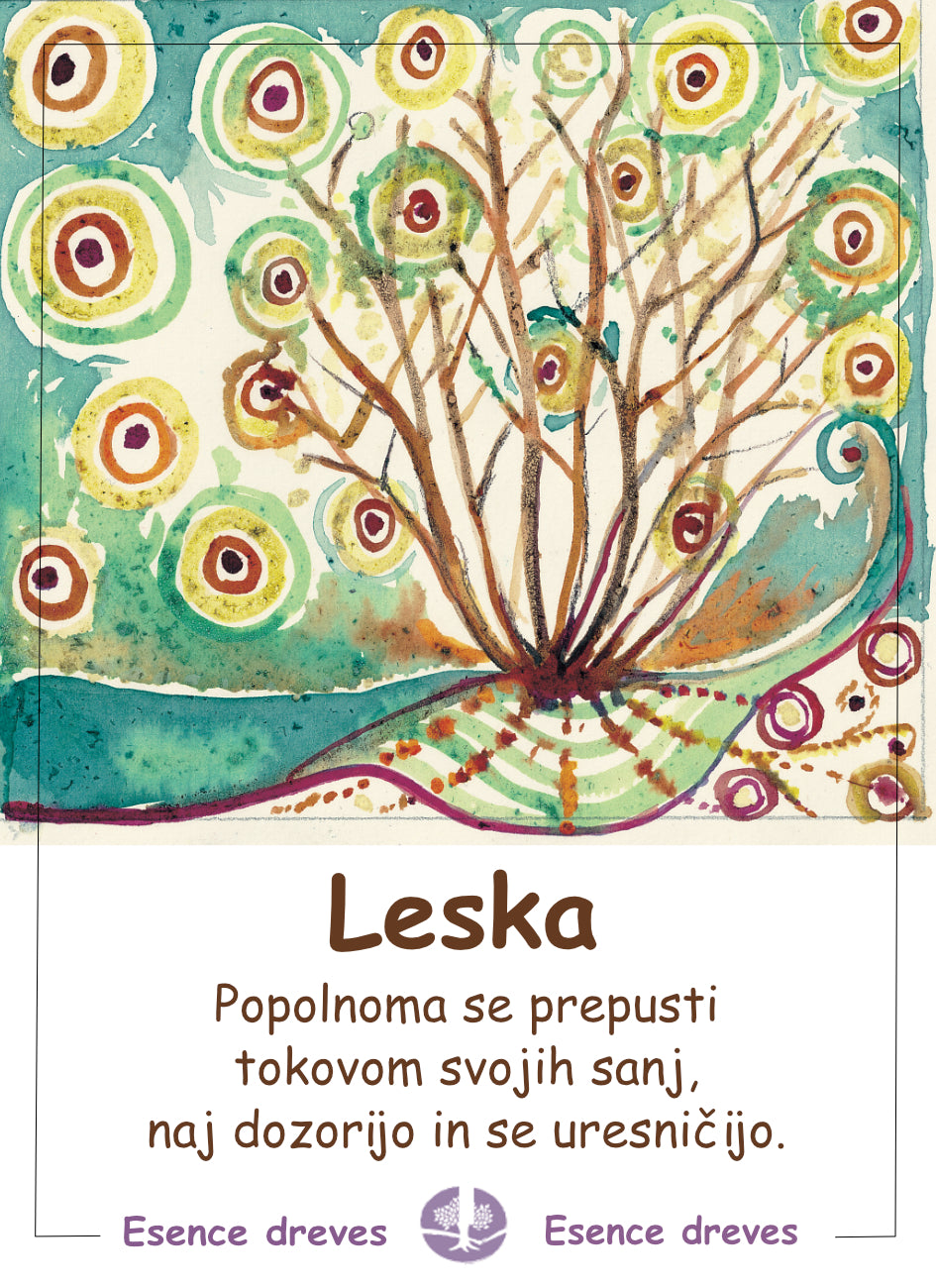 Esence dreves - Leska - ekološke kapljice 20ml