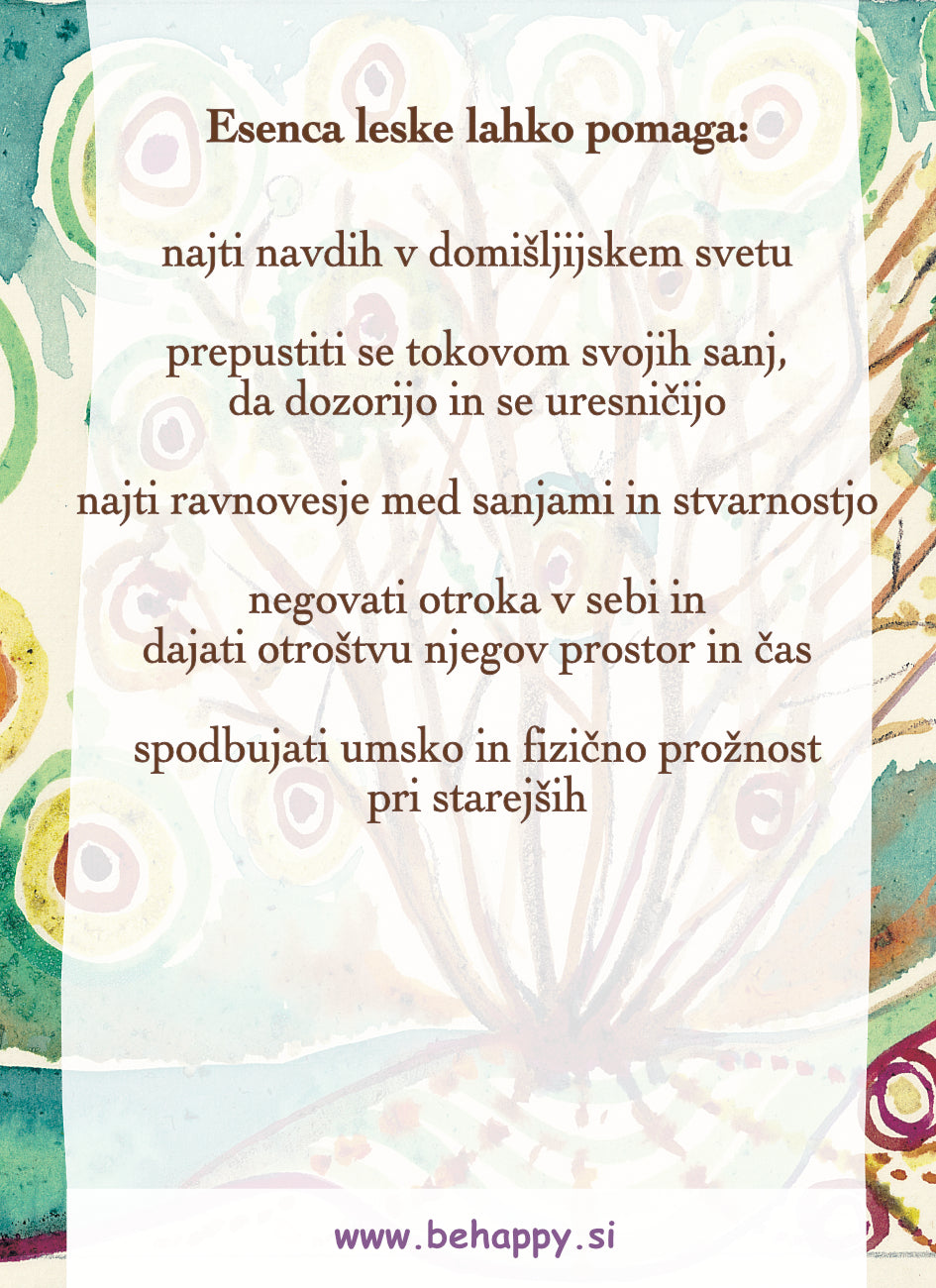 Esence dreves - Leska - ekološke kapljice 20ml
