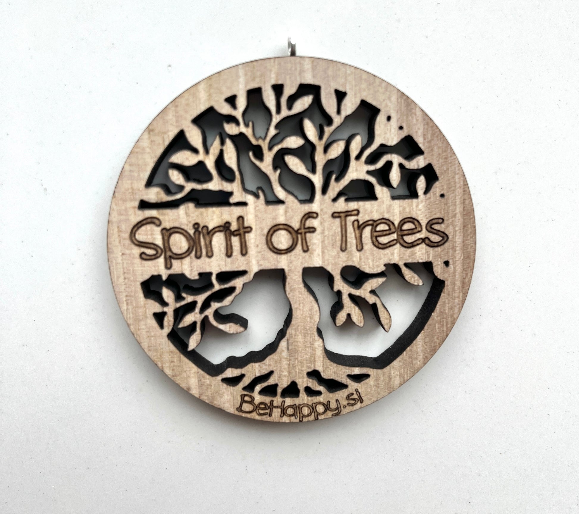 Leseni modni obesek Spirit of Trees, modni nakit, darilo, esence dreves, meditacija, les